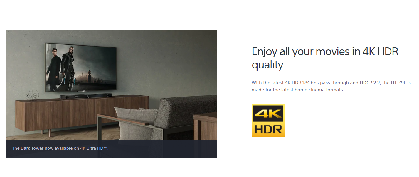 Sony HT-Z9F 3.1ch Dolby Atmos®/ DTS:X™ Soundbar with Wi-Fi/Bluetooth® technology